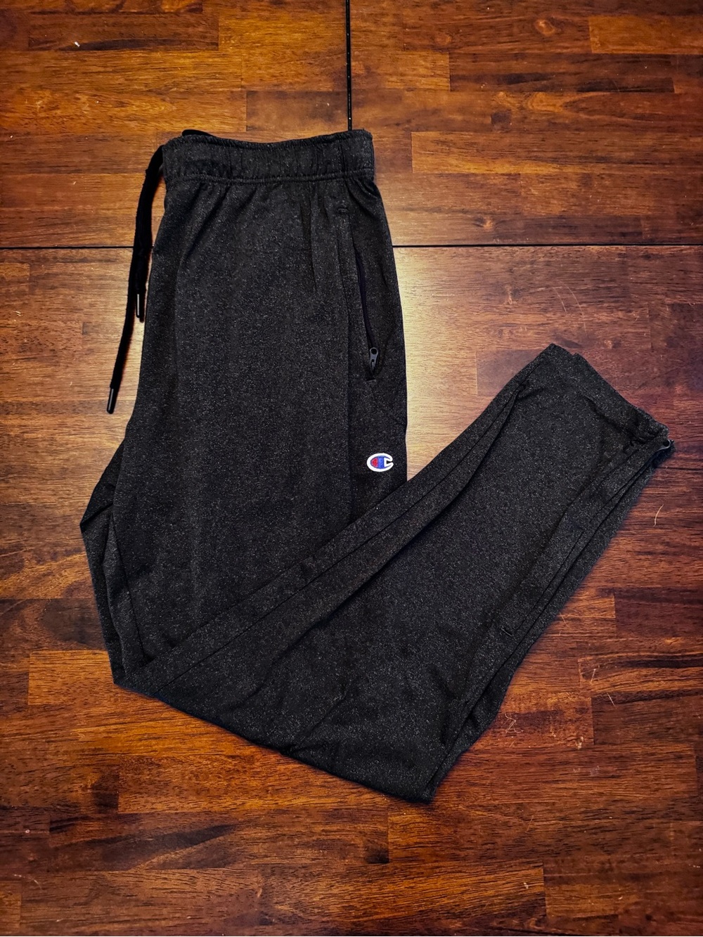 Champion Black Jogger Sweatpants with Logo